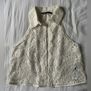 Zara lace crop top